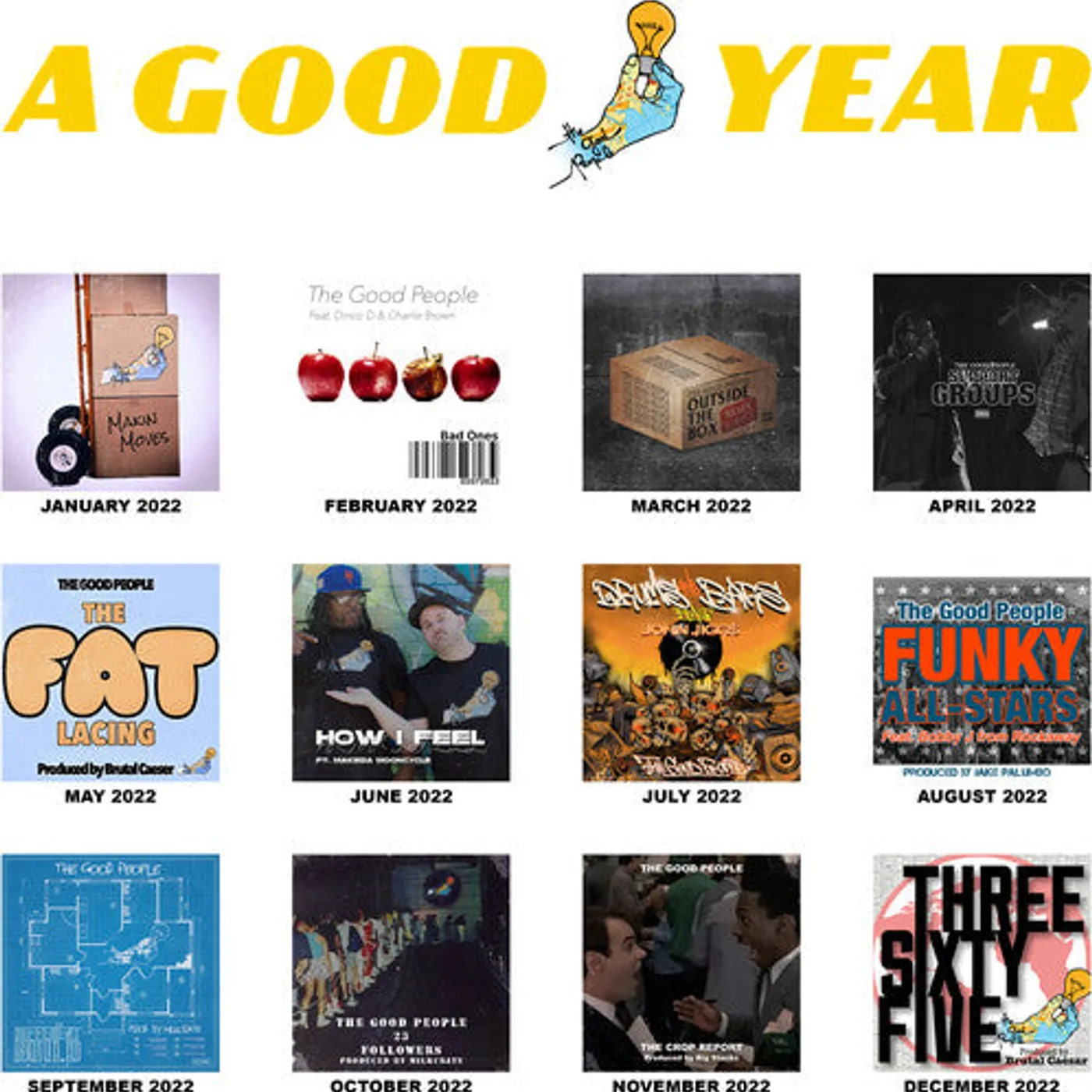 The Good People LP Vinyl - Good Year (Cvnl) (Ltd) (Ylw)