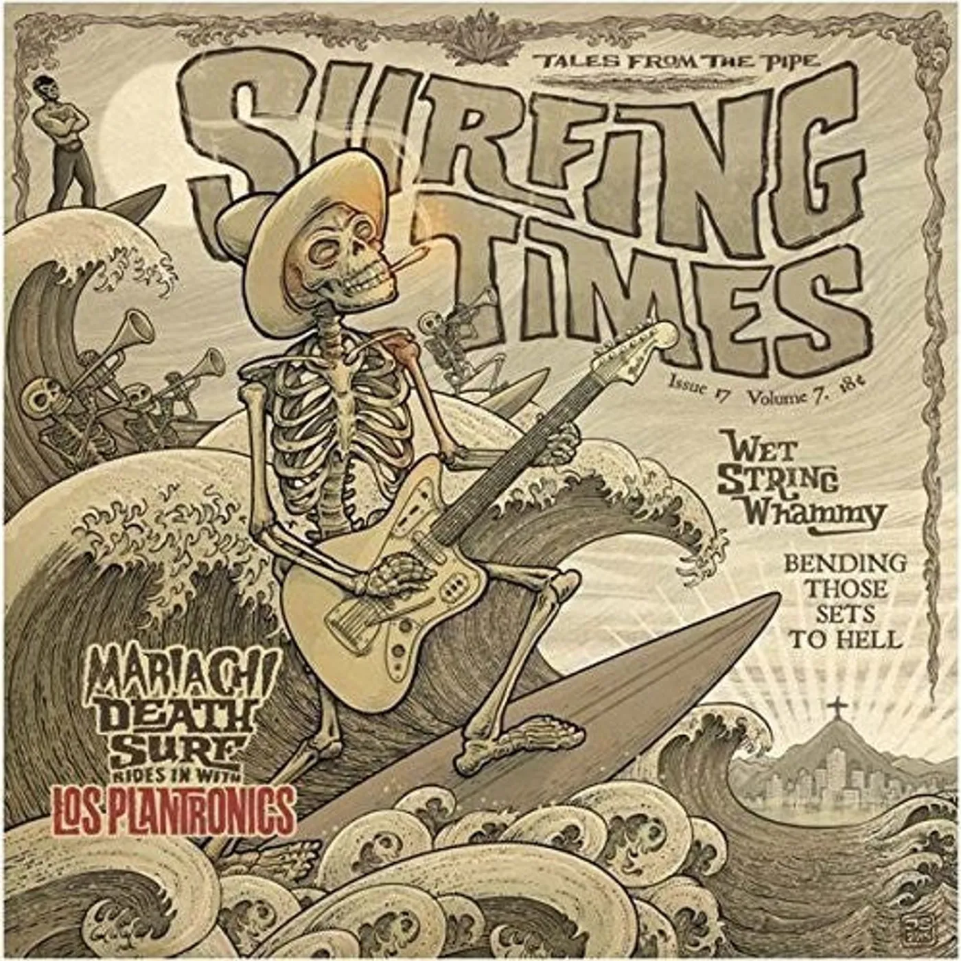 Los Plantronics LP Vinyl - Surfing Times (Uk)