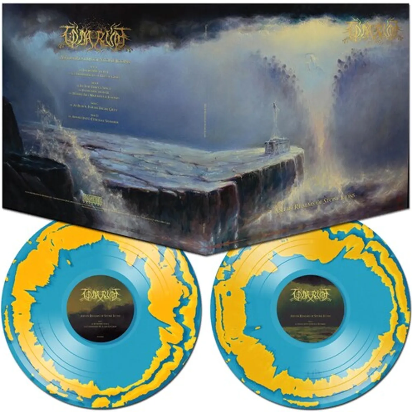 Tómarúm LP Vinyl - Ash In Realms Of Stone Icons (Blue) (Coloured Vinyl) (Gol)