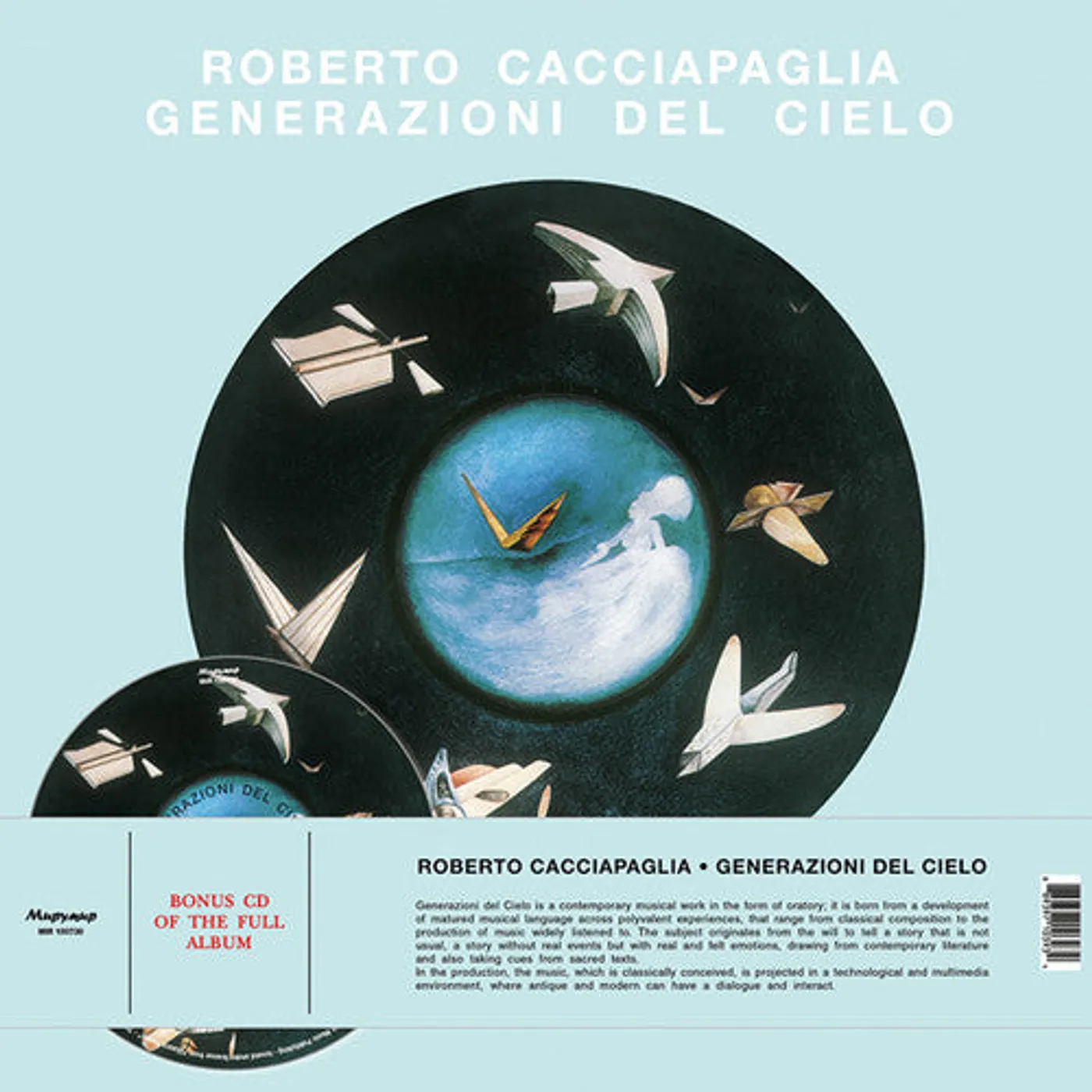 Roberto Cacciapaglia LP Vinyl - Generazioni Del Cielo (W/Cd)