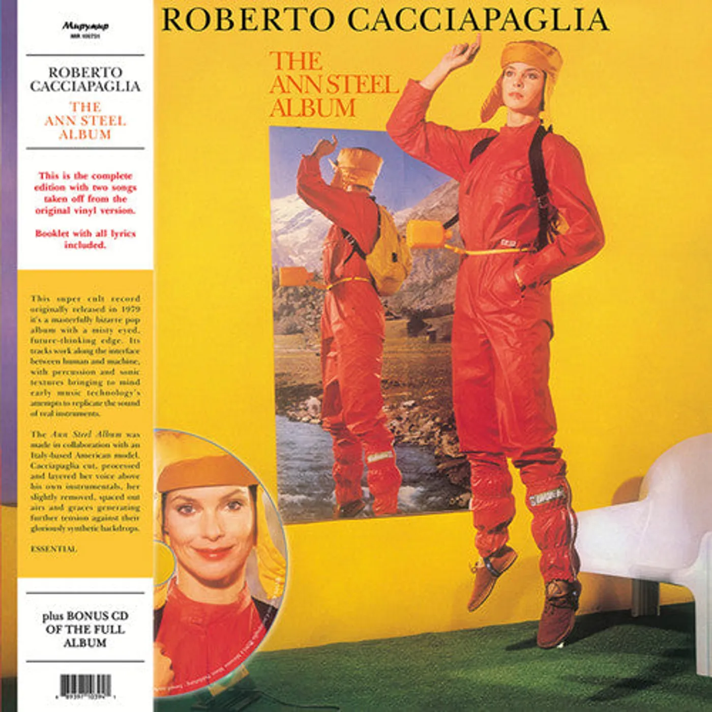 Roberto Cacciapaglia LP Vinyl - Ann Steel Album (W/Cd)