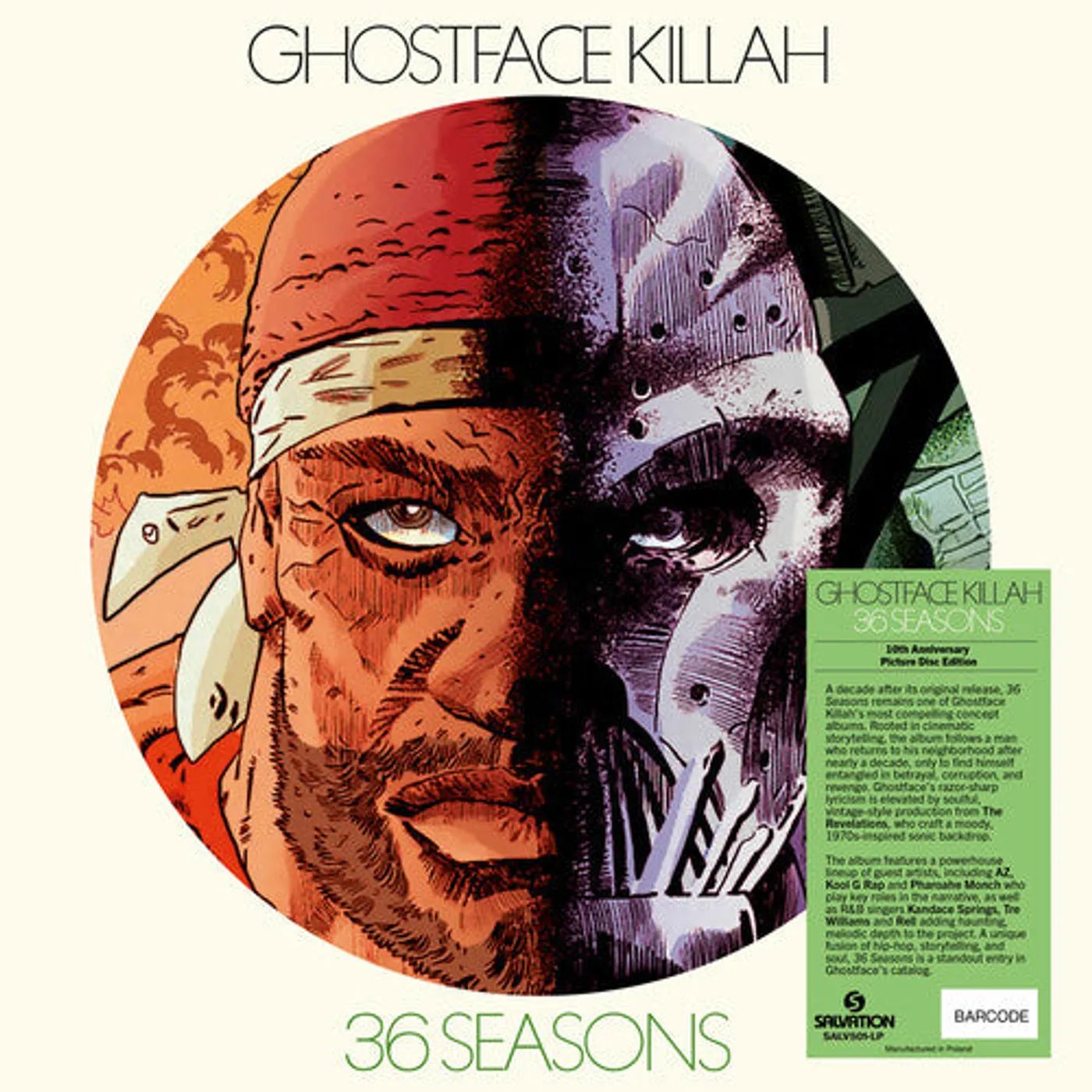 Ghostface Killah LP Vinyl - 36 Seasons: 10Th Anniversary (Pict) (Uk)