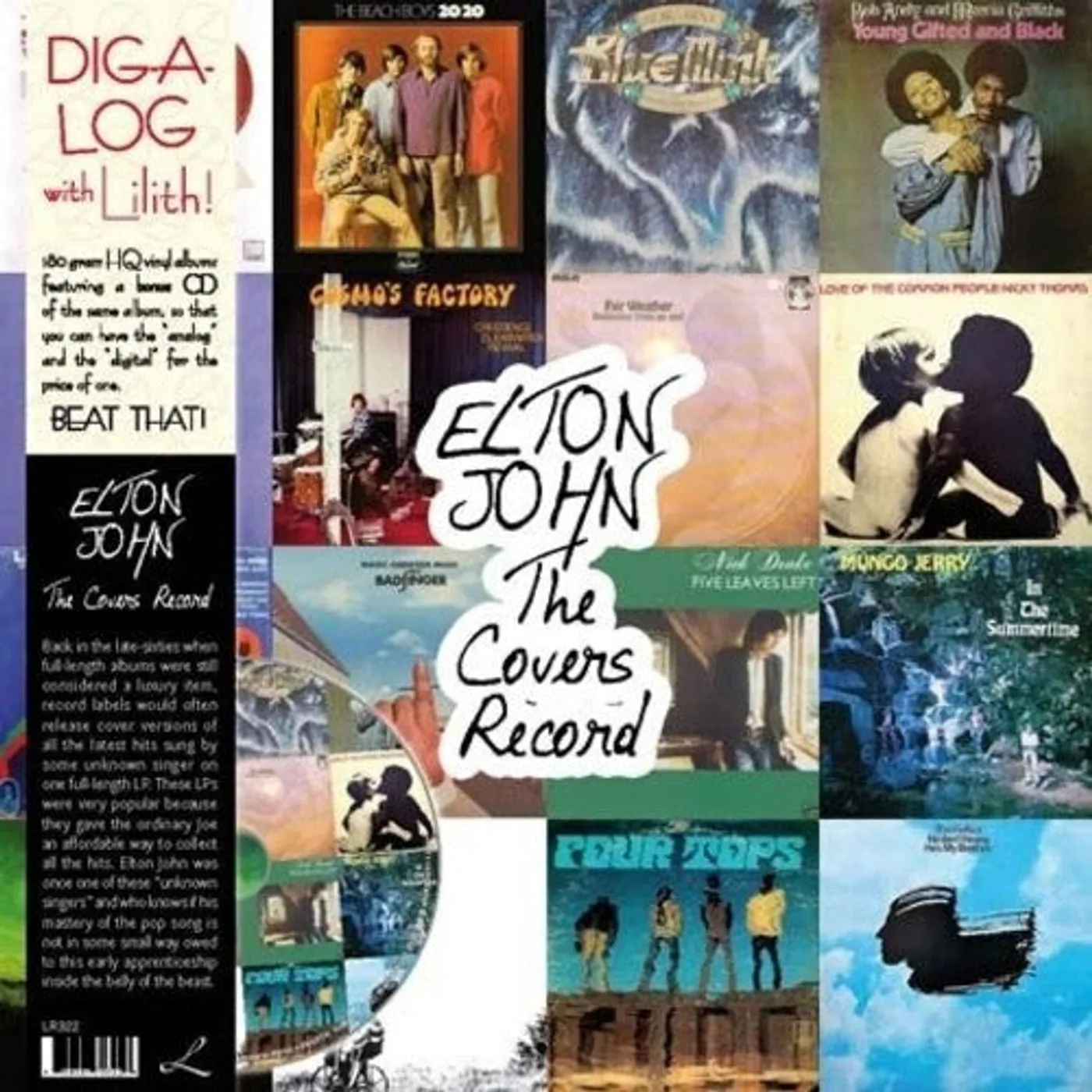 Elton John LP Vinyl - Covers Record (W/Cd) (Ogv)
