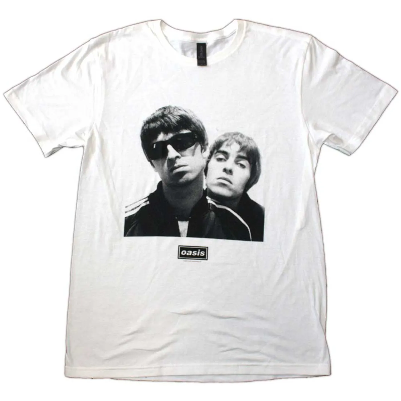 Oasis White T Shirt - Noel & Liam Square Photo