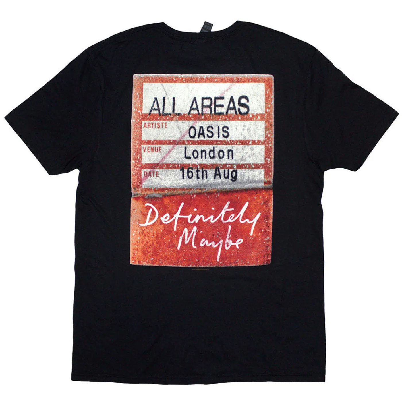 Oasis T Shirt - Definitely Maybe AAA Pass