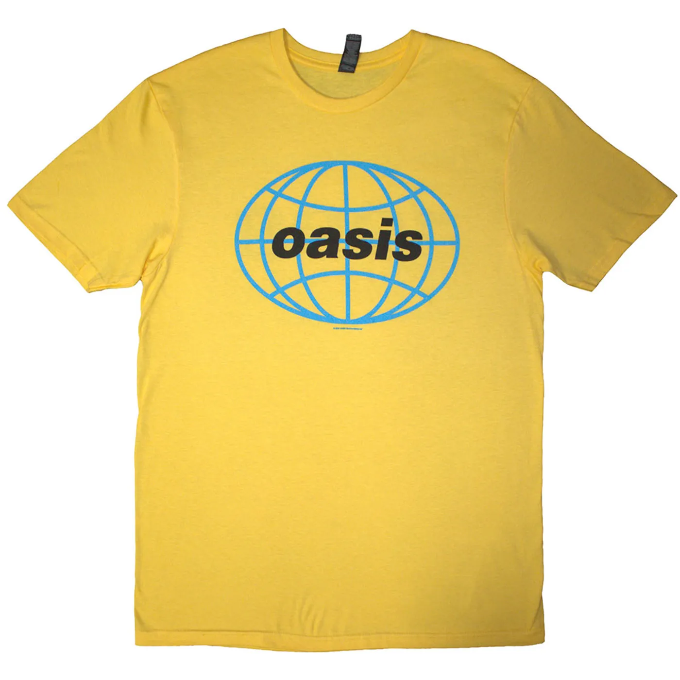 Oasis Yellow T Shirt - 1998 World Tour - South America