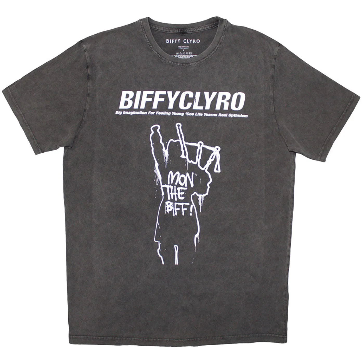Biffy Clyro T Shirt - Big Imagination Stone Wash