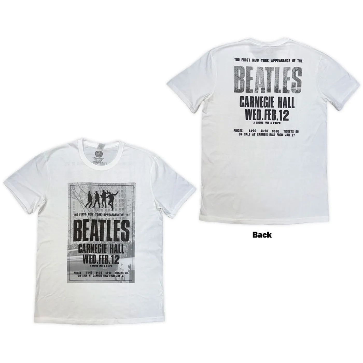 The Beatles T Shirt - Tour '64 Carnegie Hall