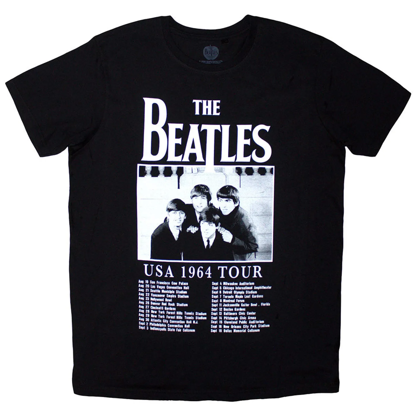 The Beatles T Shirt - Tour '64 Dates