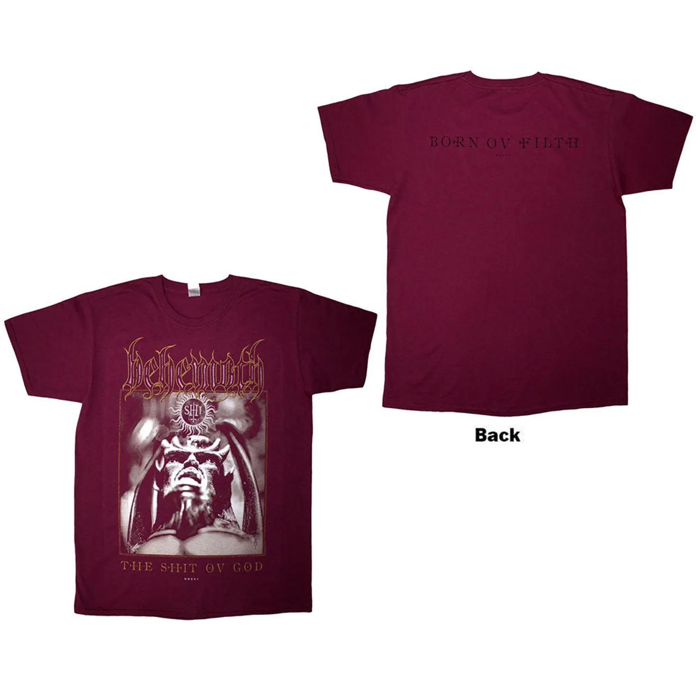 Behemoth T Shirt - The Shit Ov God Cover