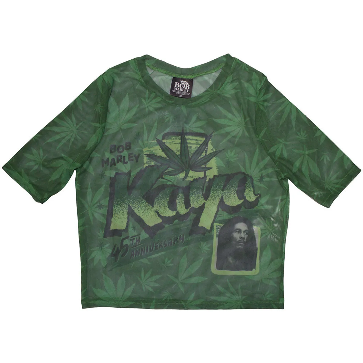 Bob Marley Women's Short Sleeve Crop Top - Kaya