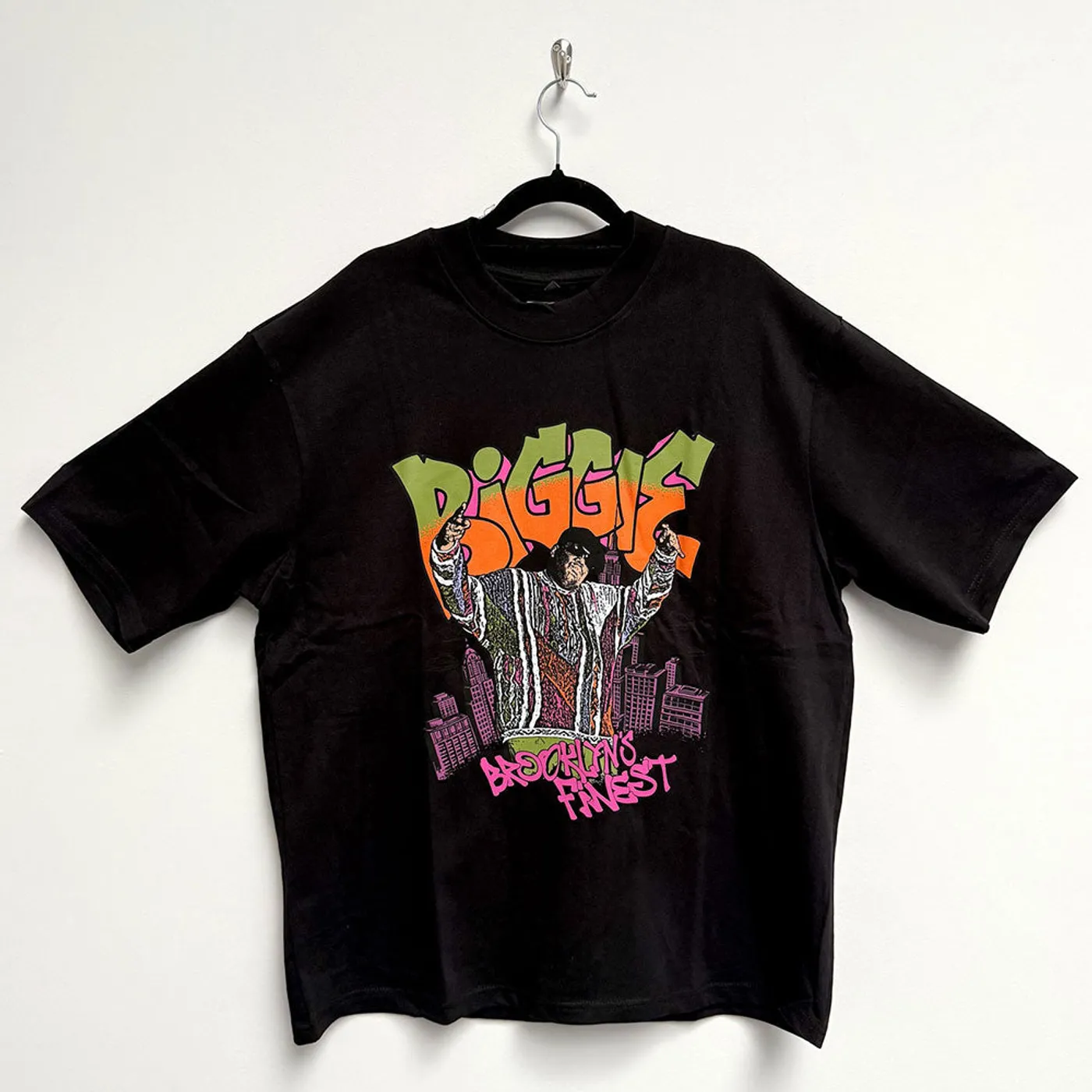 Biggie Smalls T Shirt - Cartoon Graffiti Oversized