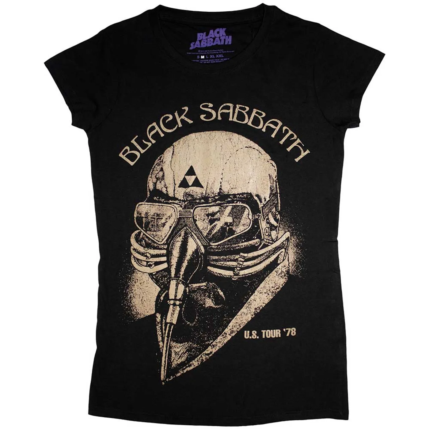 Black Sabbath Women's T Shirt - Us Tour 78 Skinny Fitting