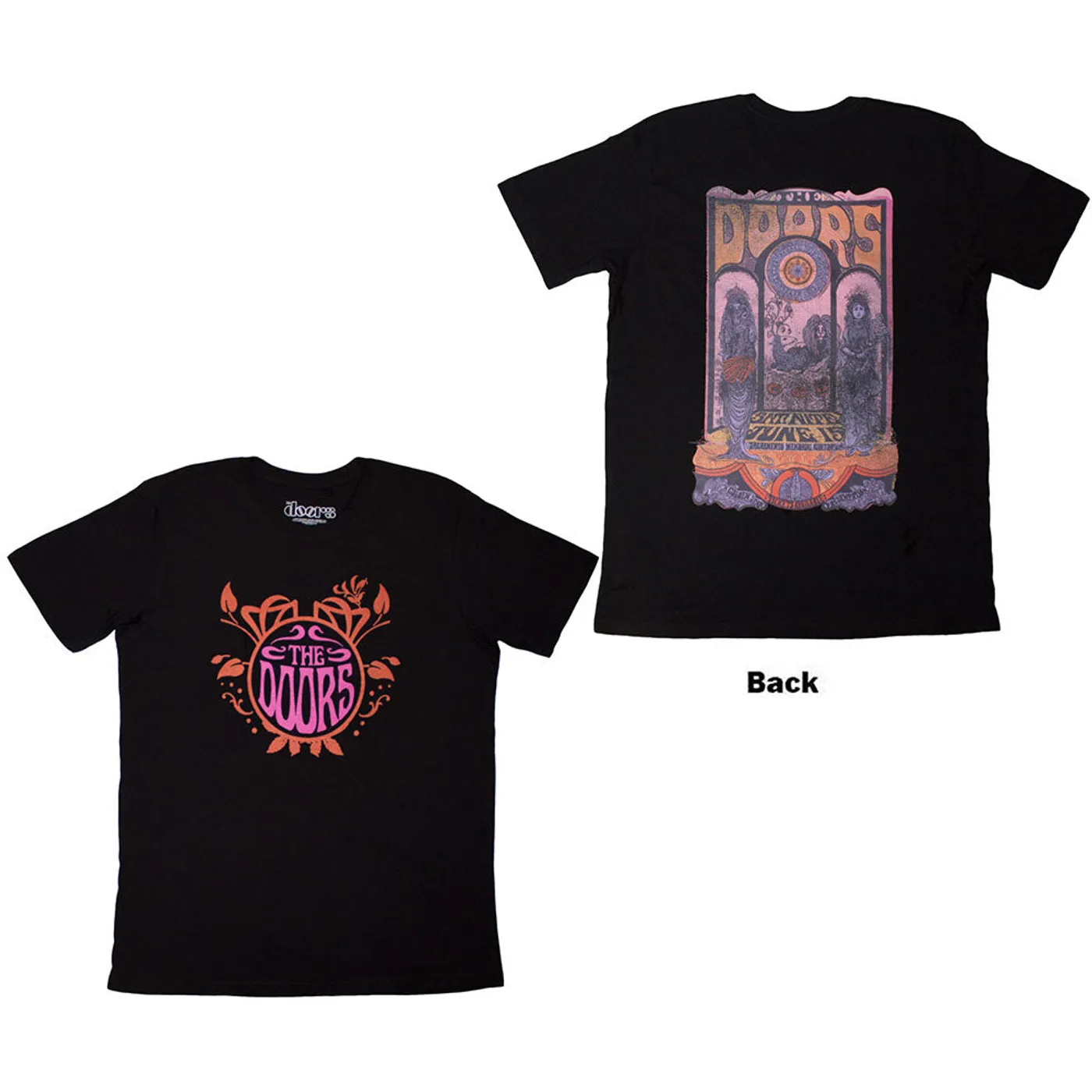 The Doors T Shirt - Pink Orange