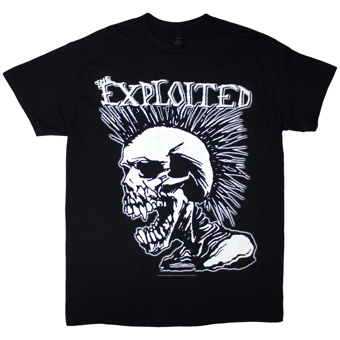 The Exploited T Shirt - Mohican Skull