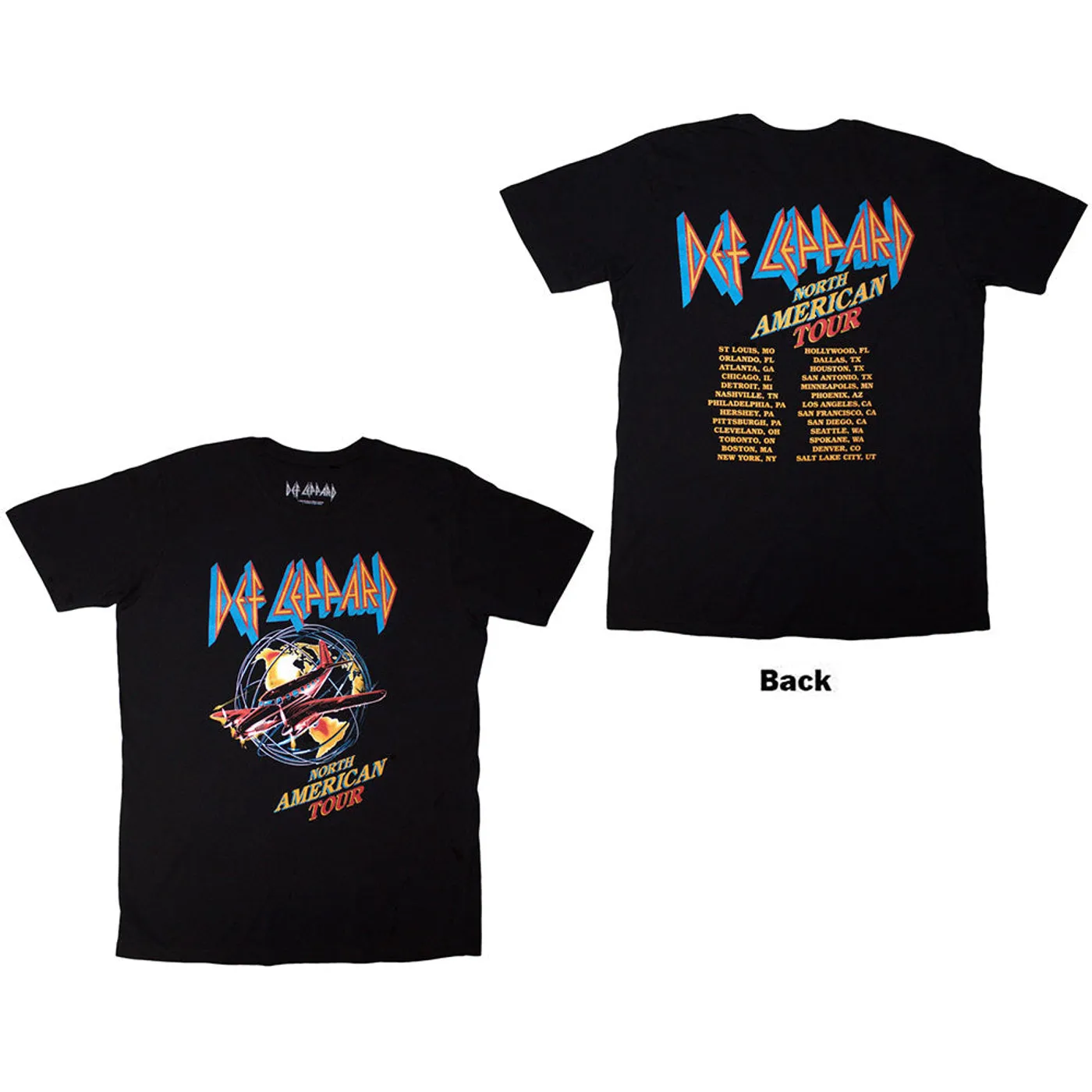 Def Leppard T Shirt - North American Tour