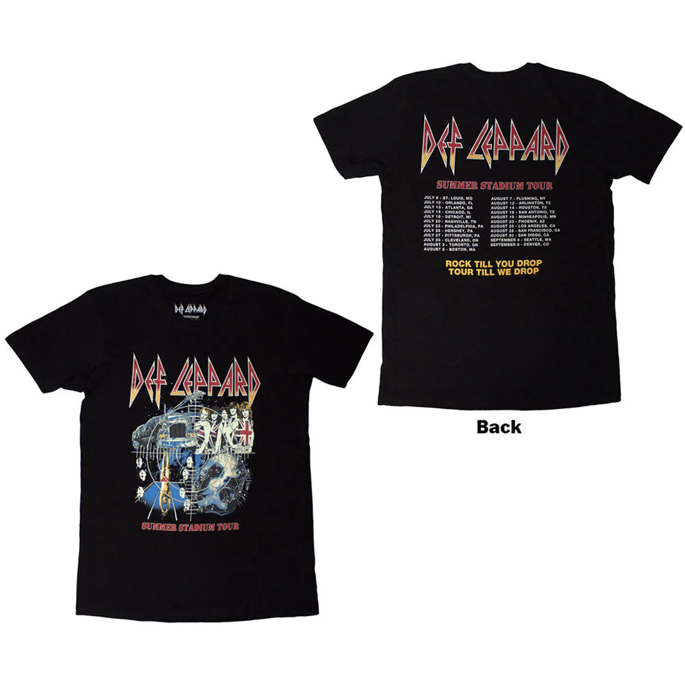 Def Leppard T Shirt - Summer Stadium Tour