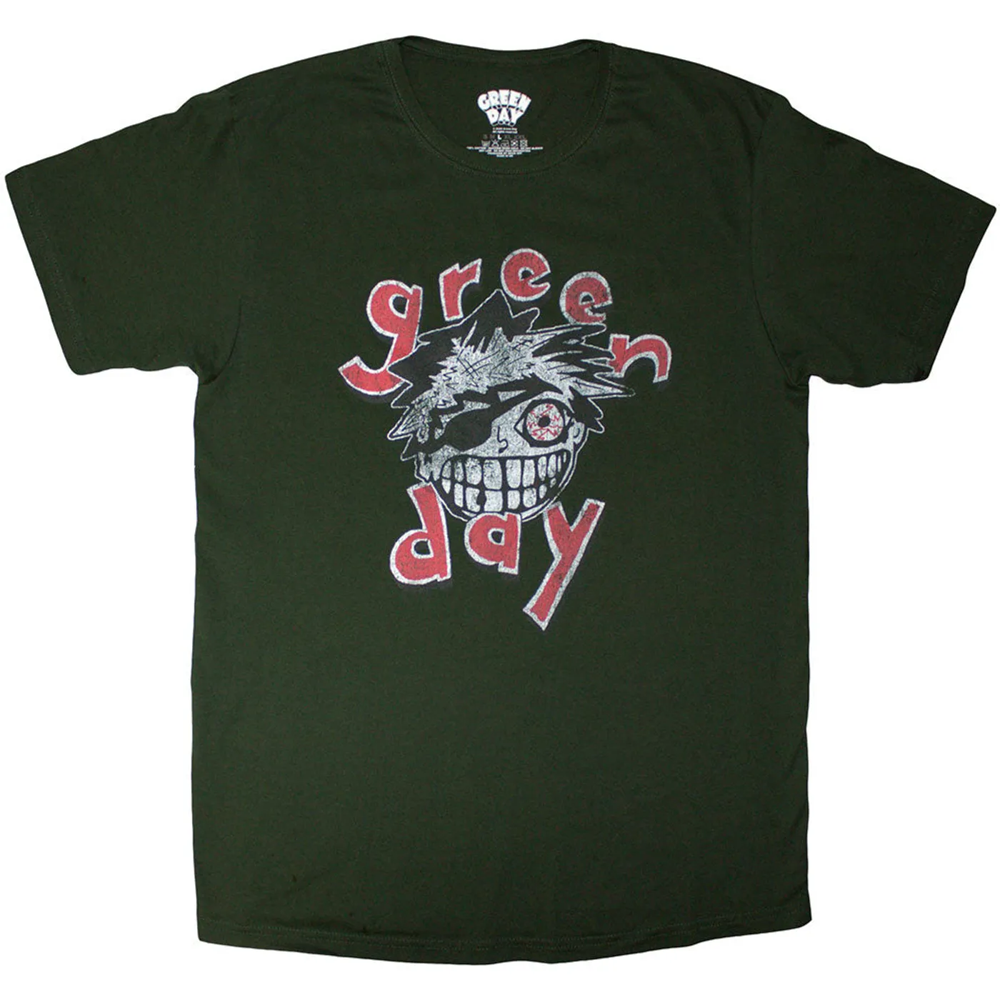 Green Day T Shirt - Eye Patch