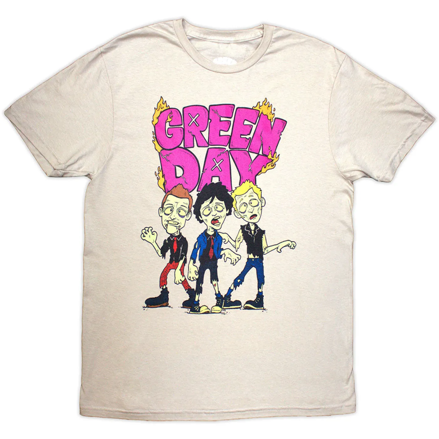 Green Day T Shirt - Walking Zombies