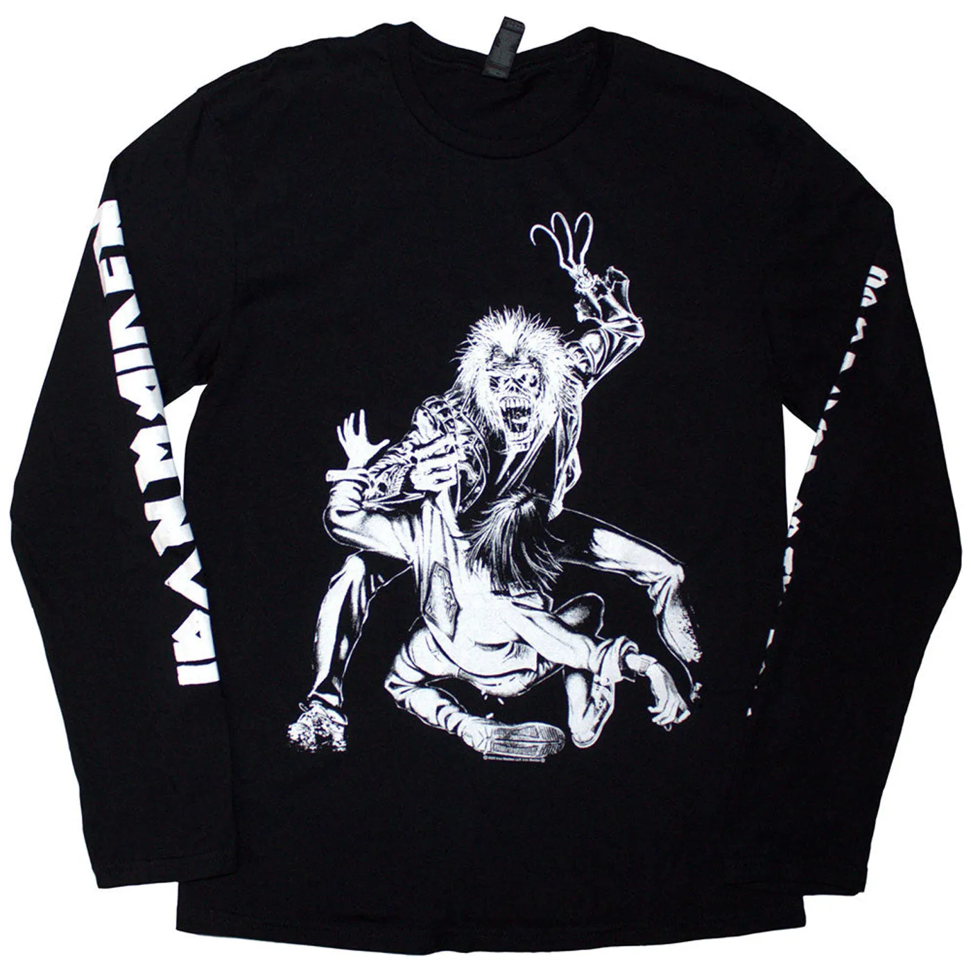 Iron Maiden Long Sleeve T Shirt - No Prayer Claw Isolated