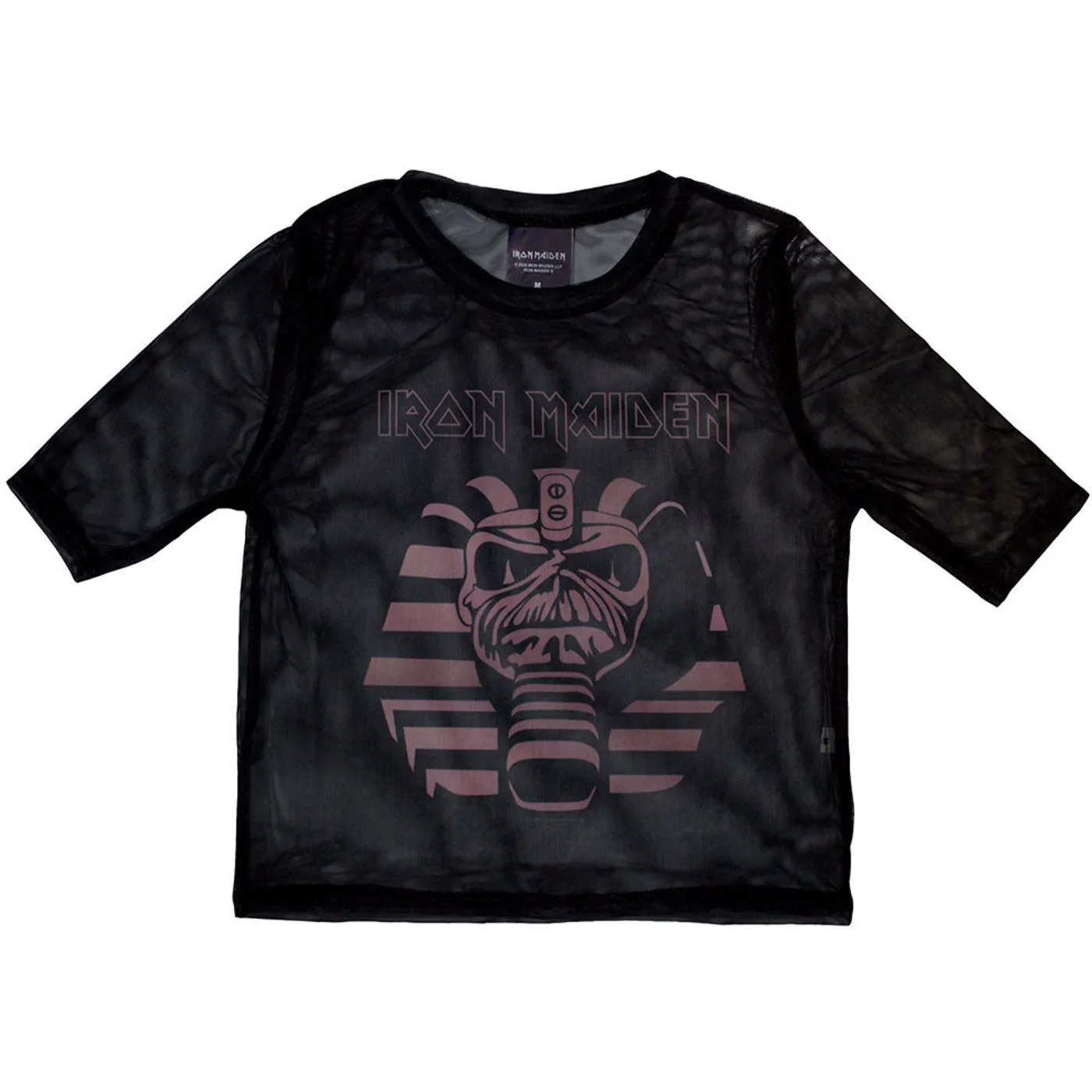 Iron Maiden Women's Short Sleeve Crop Top - Powerslave Mummy