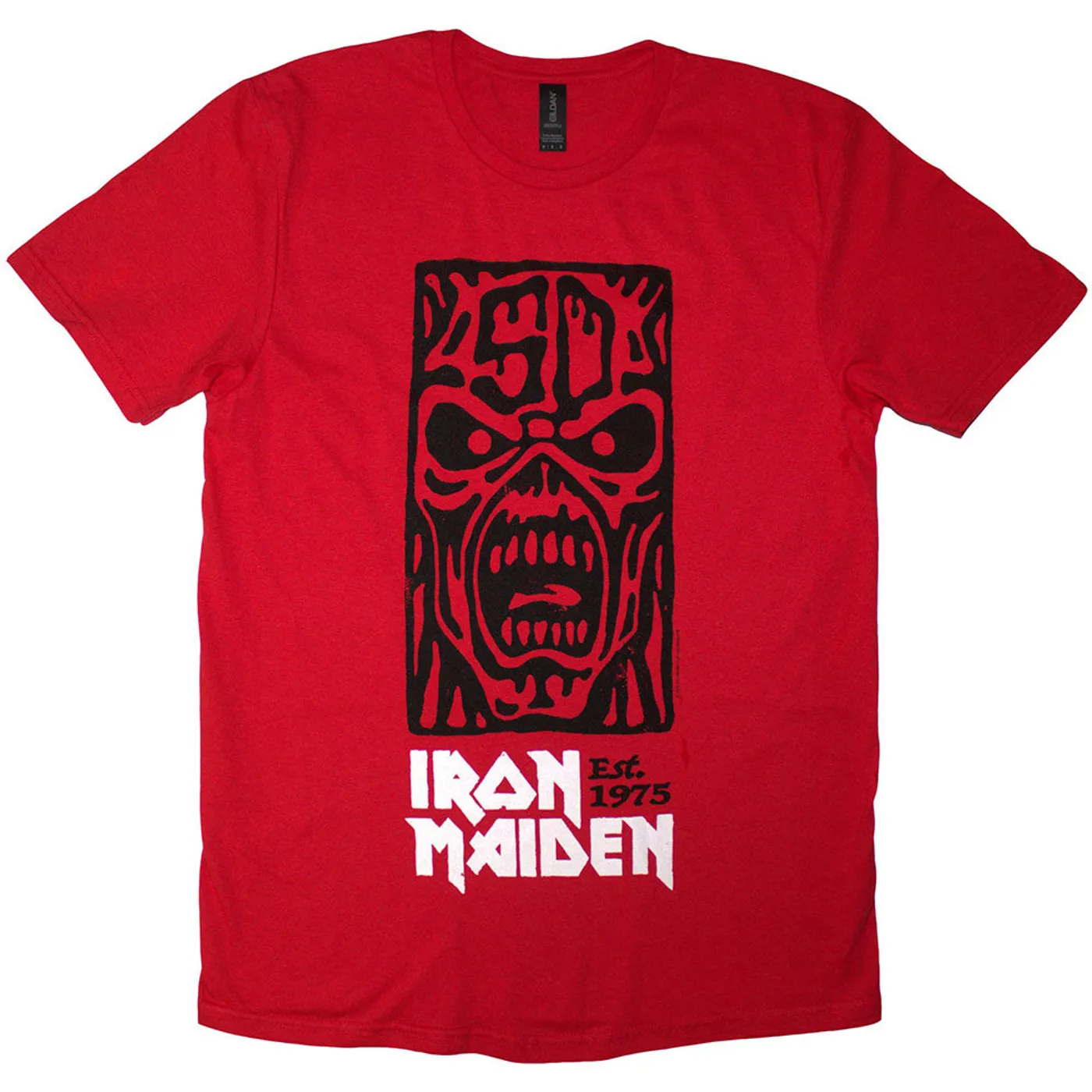 Iron Maiden T Shirt - Est. 1975 Stamp Logo Black