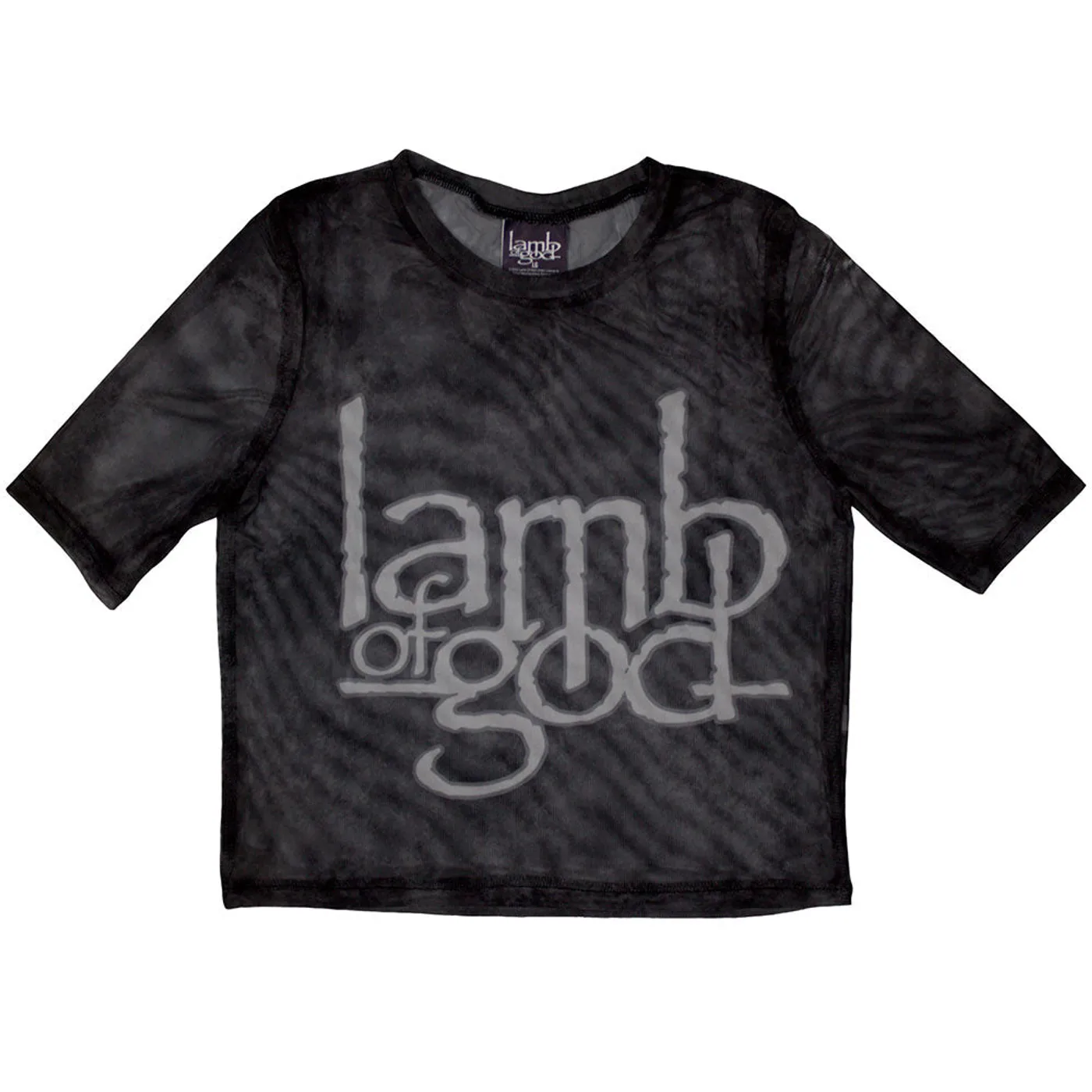 Lamb Of God Women's Short Sleeve Crop Top - Logo