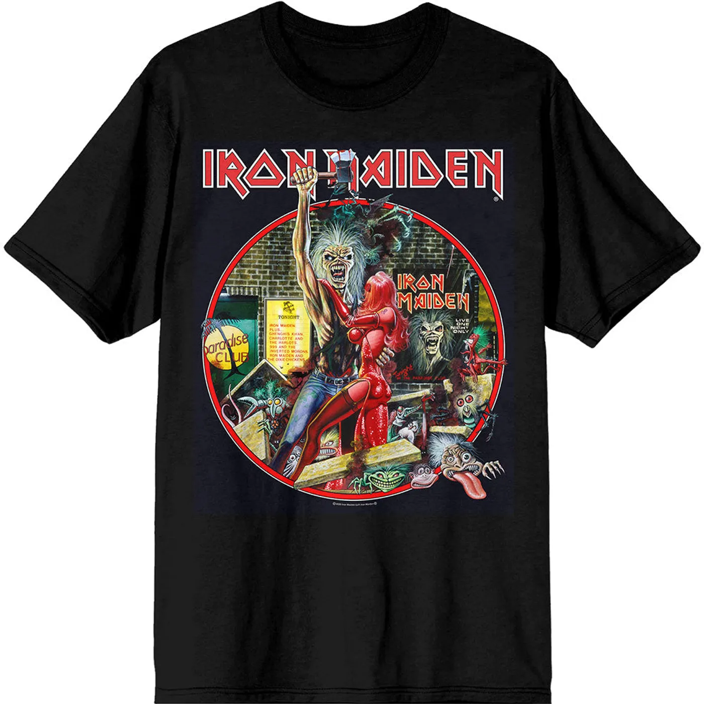Iron Maiden T Shirt - Paradise Club Circle