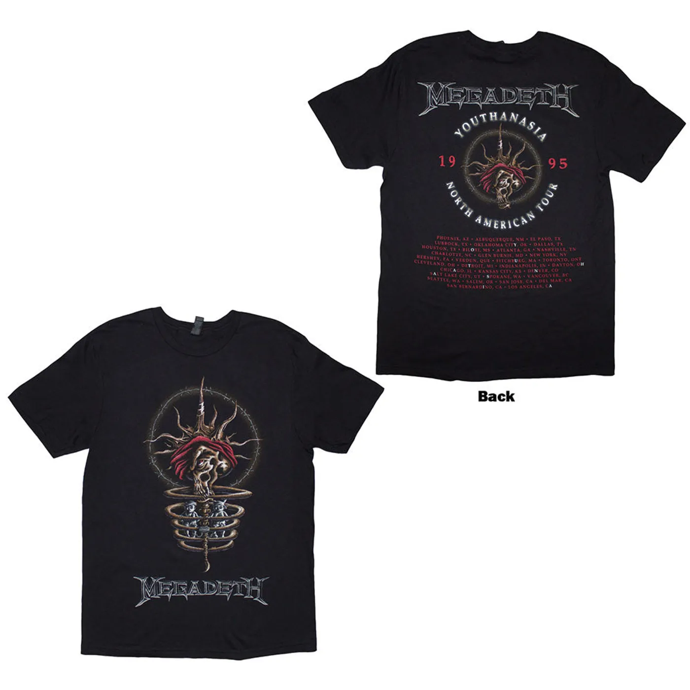 MEGADETH NEW WORLD ORDER Tシャツ Megadeth T-Shirt | New World Order Art Megadeth Shirt