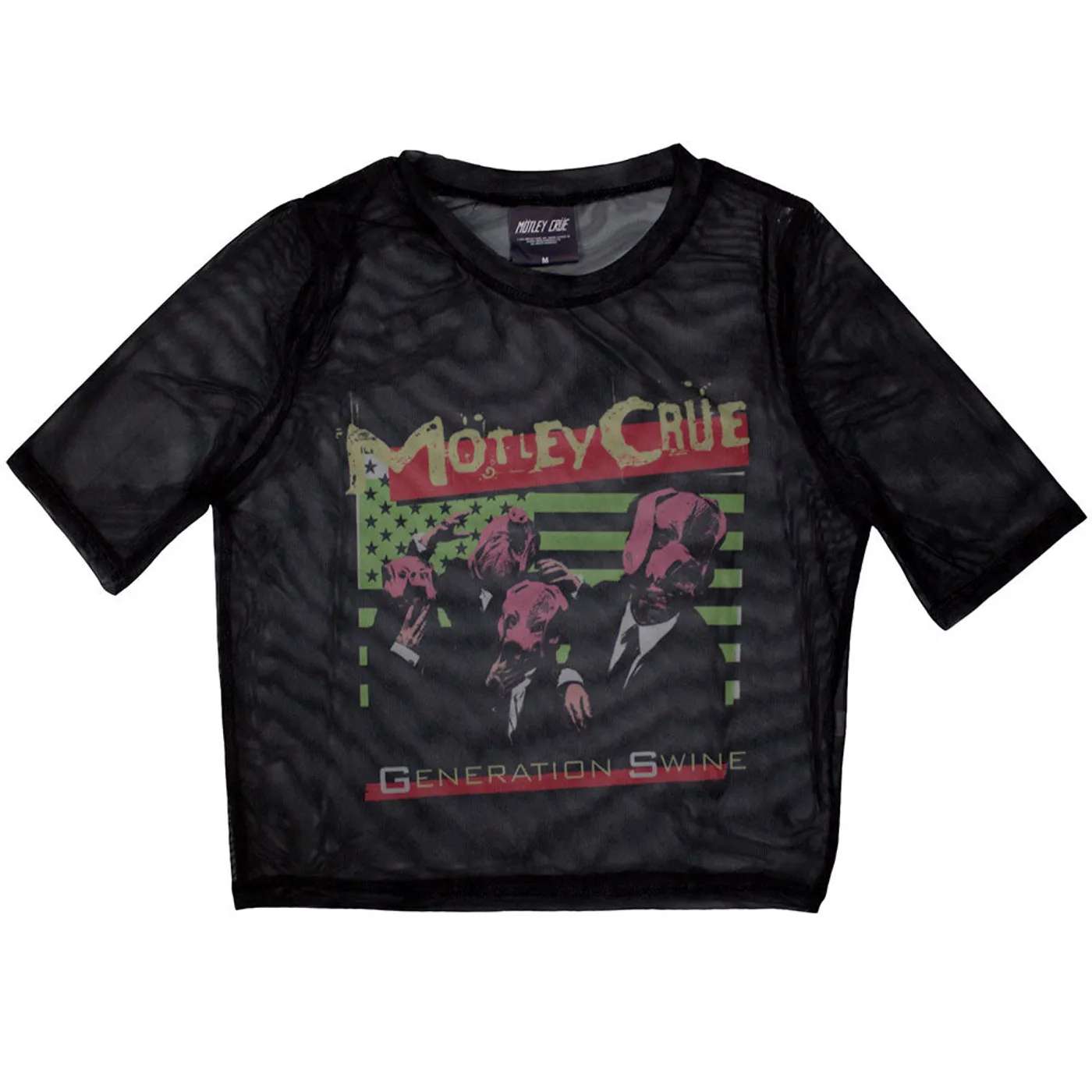 Mötley Crüe Women's Short Sleeve Crop Top - Generation Swine