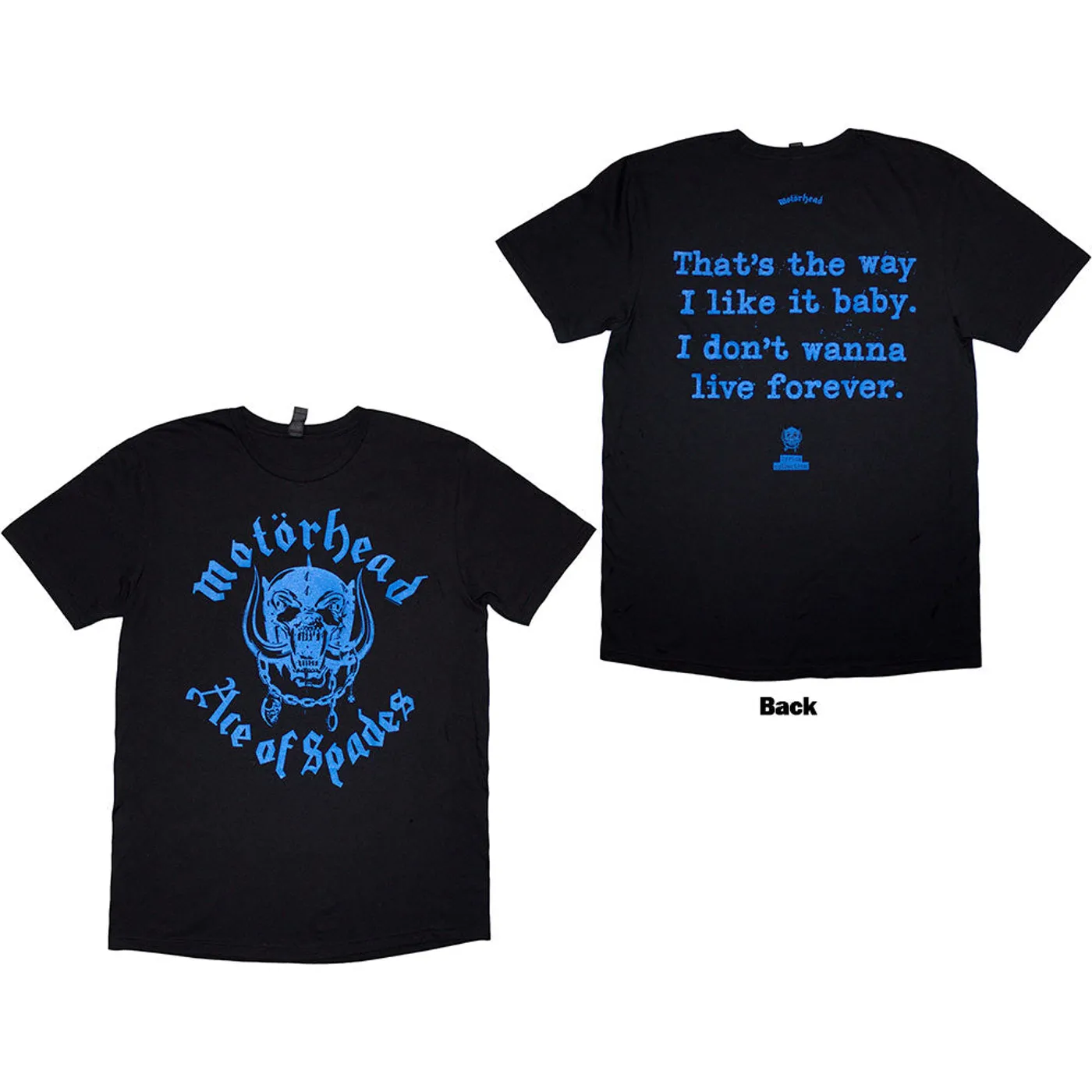 Motörhead T Shirt - Ace Of Spades Lyric