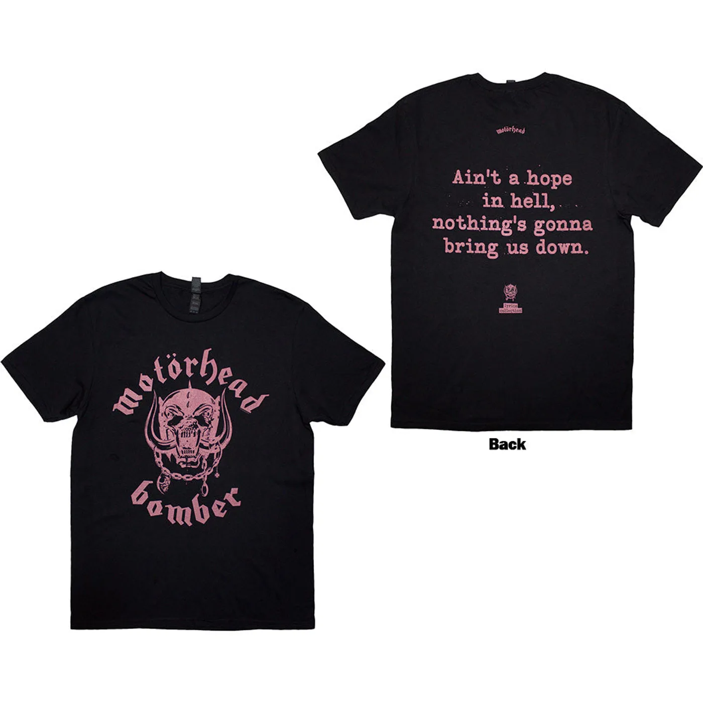 Motörhead T Shirt - Bomber Lyric