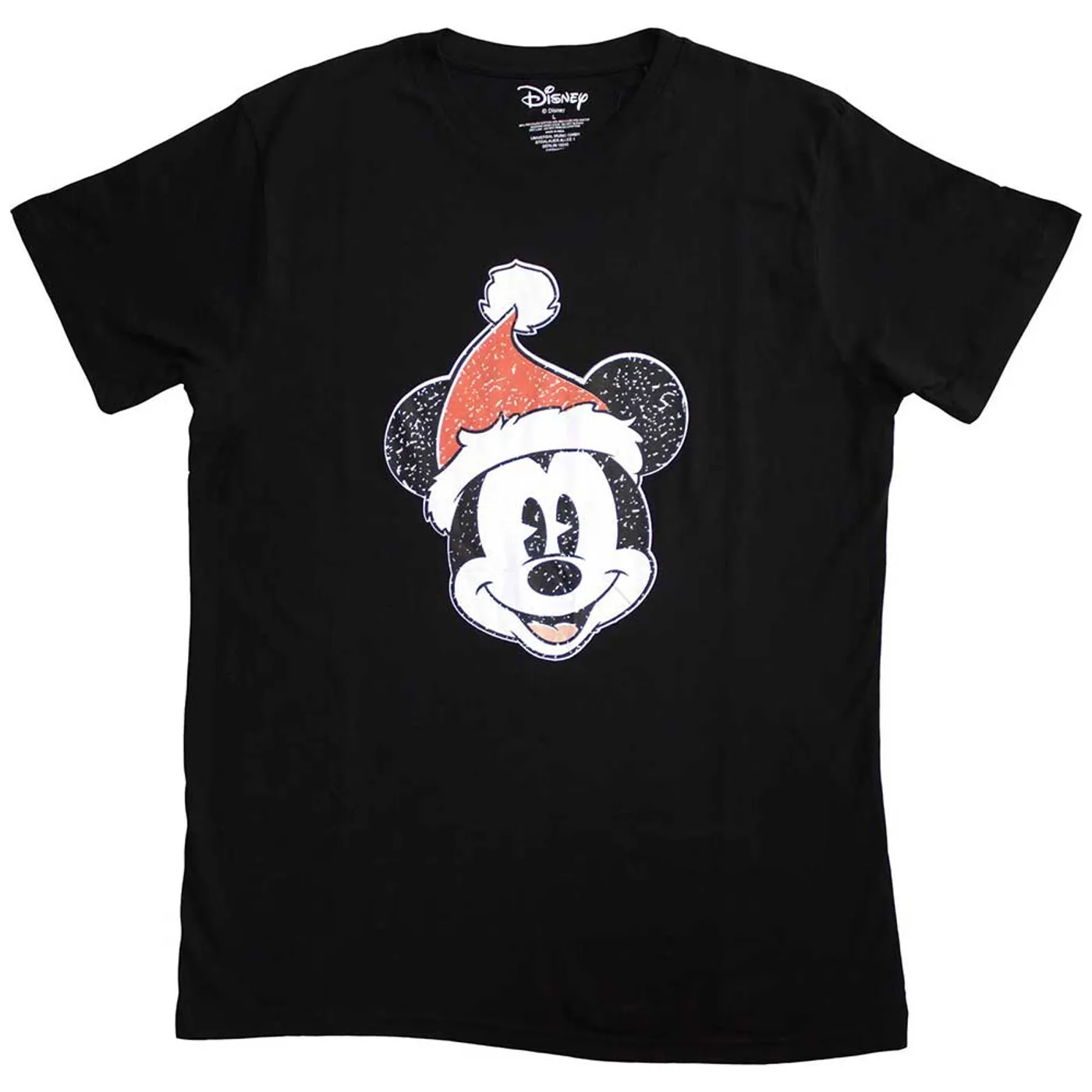 Disney T Shirt - Mickey Mouse Santa Hat
