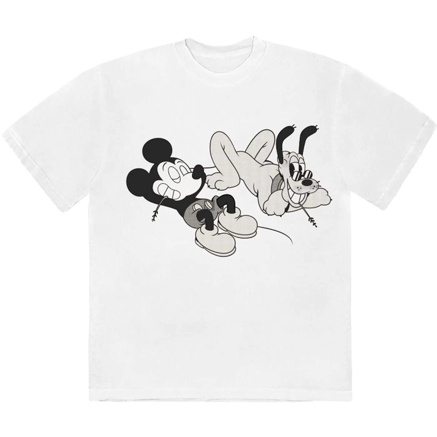 Disney T Shirt - Mickey & Pluto Relax