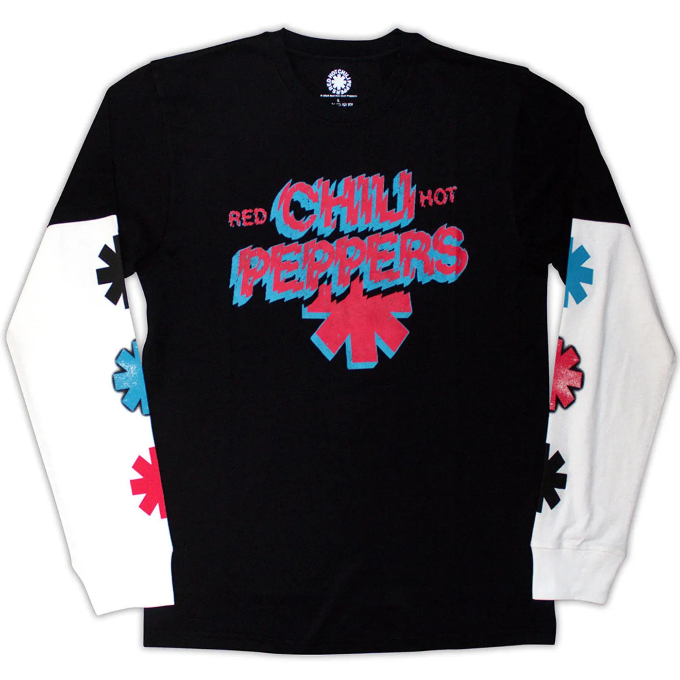 Red Hot Chili Peppers Long Sleeve T Shirt - Shock Logo