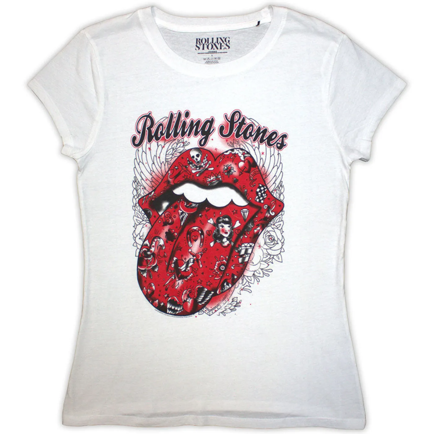 The Rolling StonesWomen's T Shirt - Tattoo Flash
