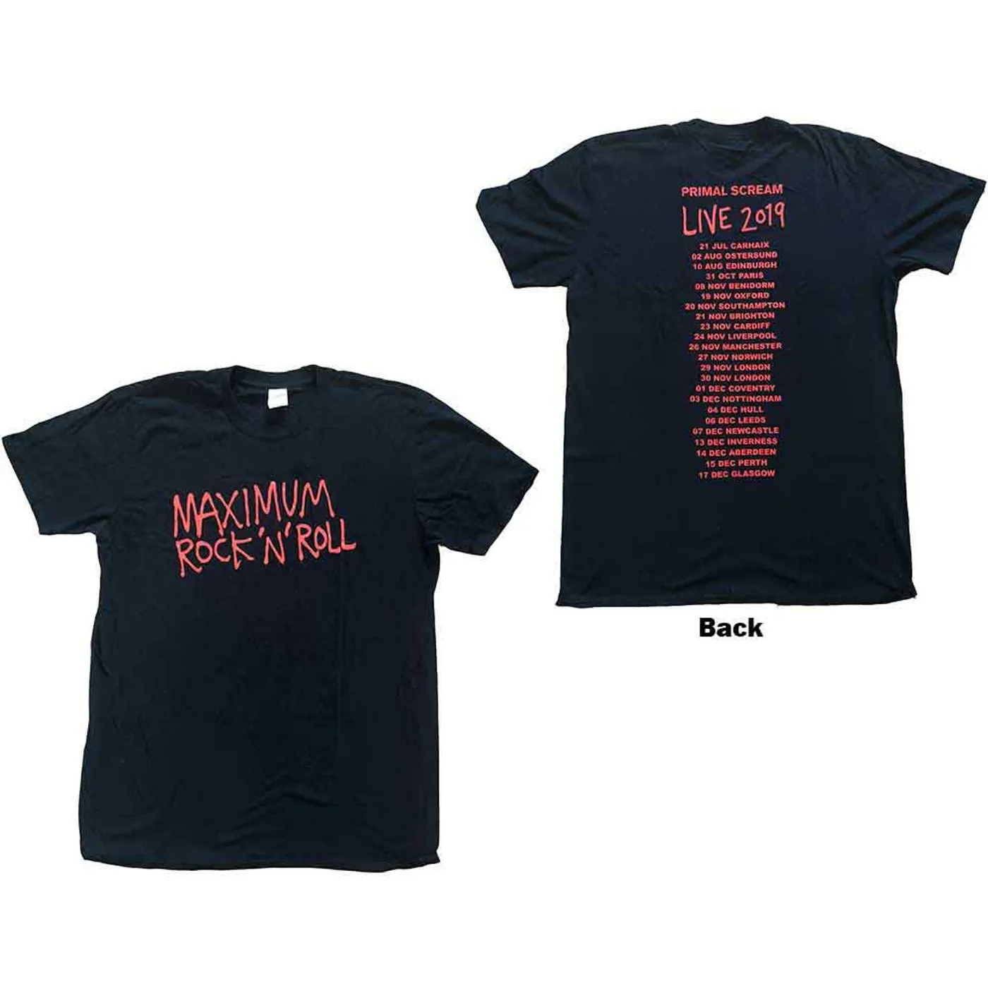 Primal Scream T Shirt - Maximum Rnr