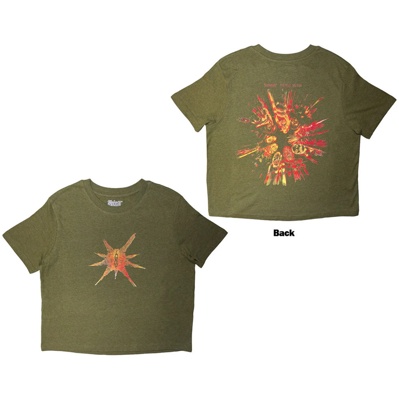 Slipknot Women's Crop Top - Tesf Band Figures