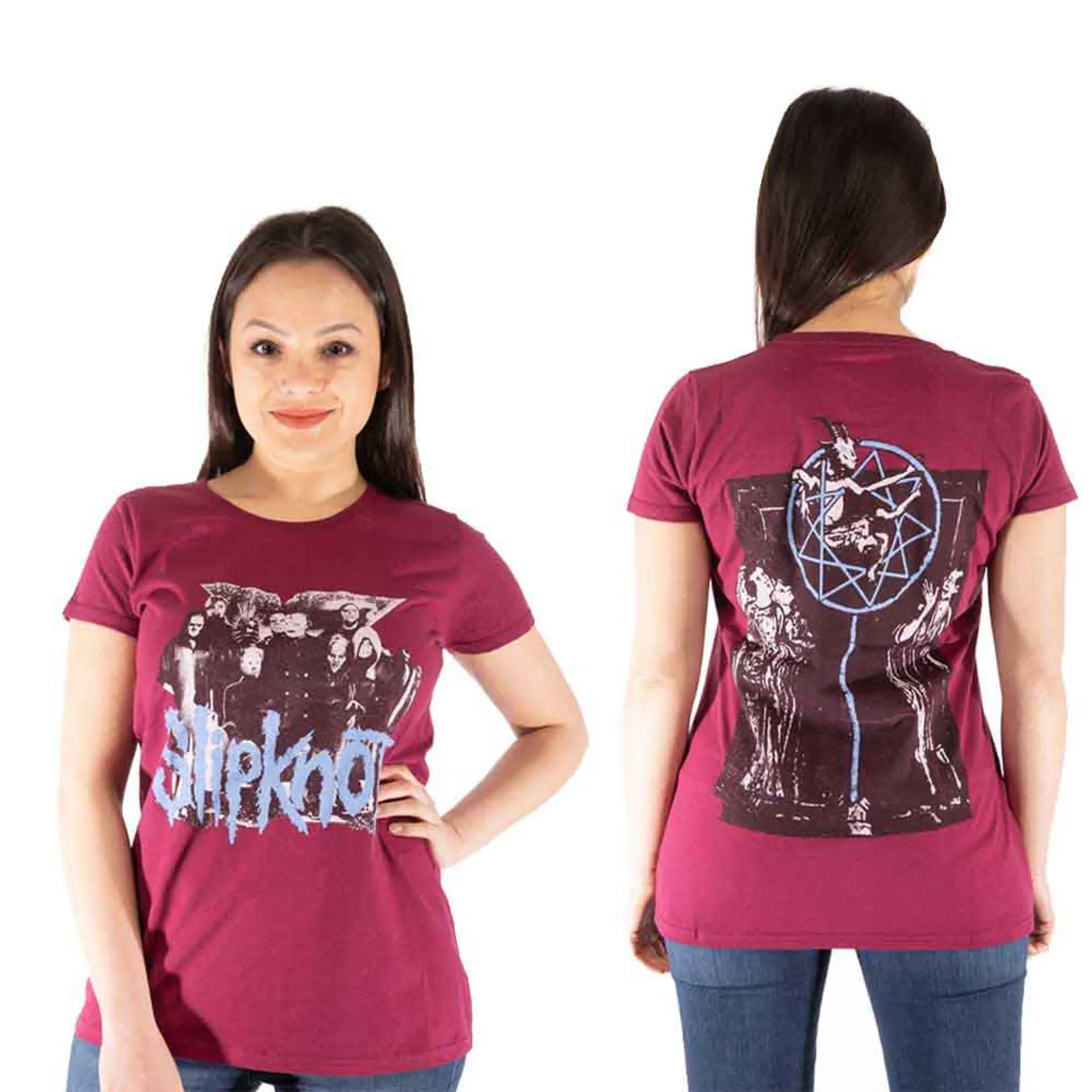 Slipknot Women's T Shirt - Goat Logo Demon