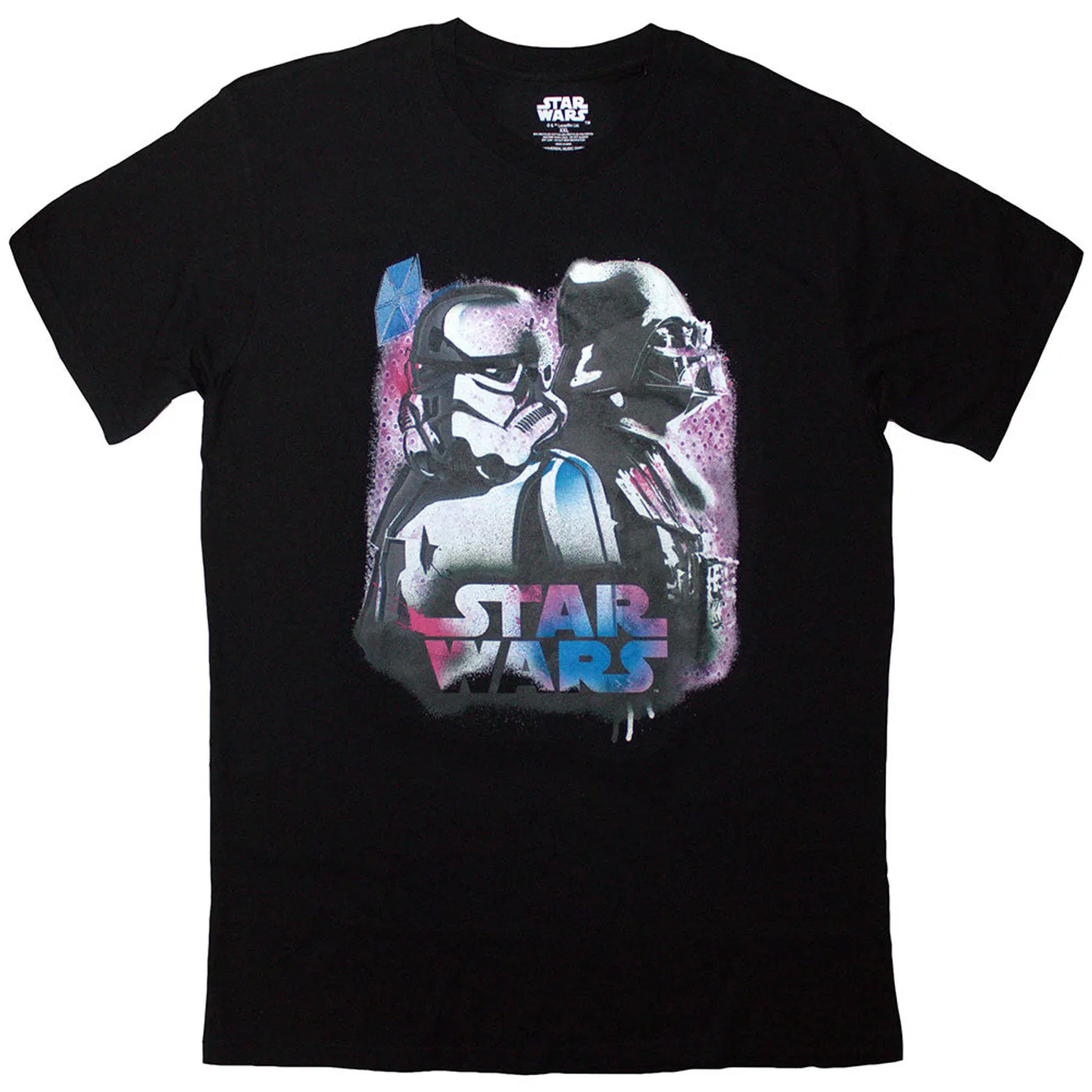 Star Wars T Shirt - Vader & Trooper Neon