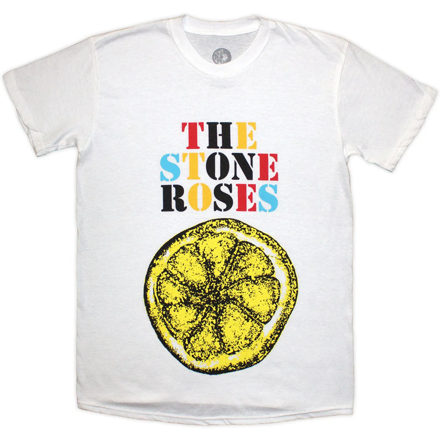 The Stone Roses T Shirt - Lemon Multicolour