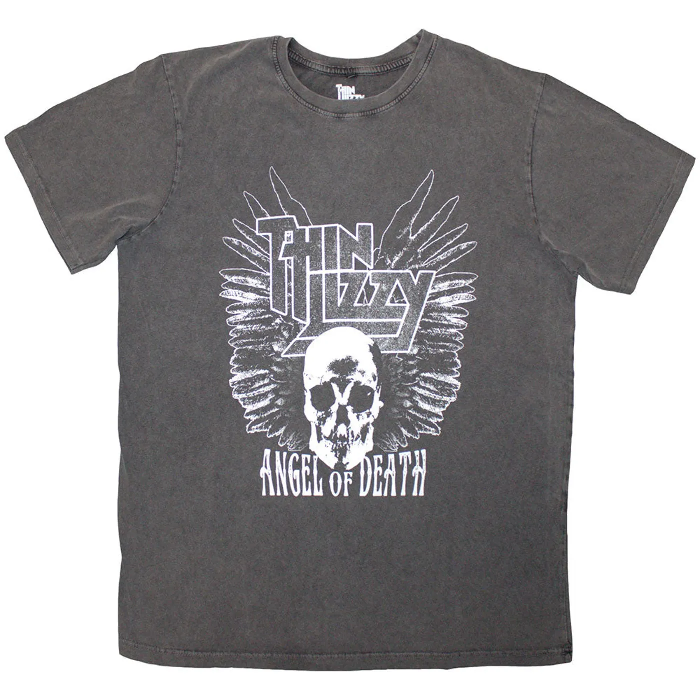 Thin Lizzy T Shirt - Angel Of Death Stone Wash