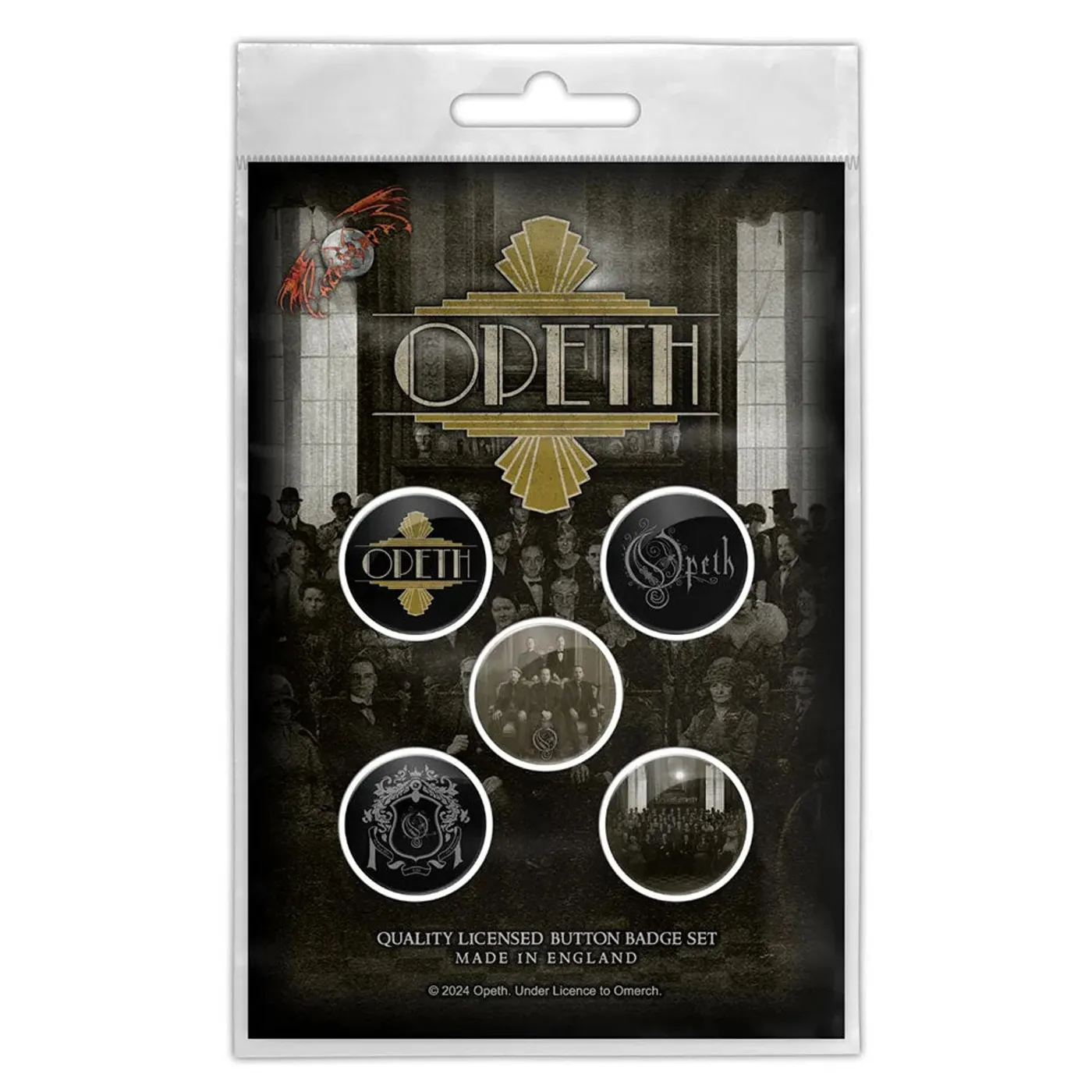 Opeth Plastic Pin Badge - Alter Of Sacrifice