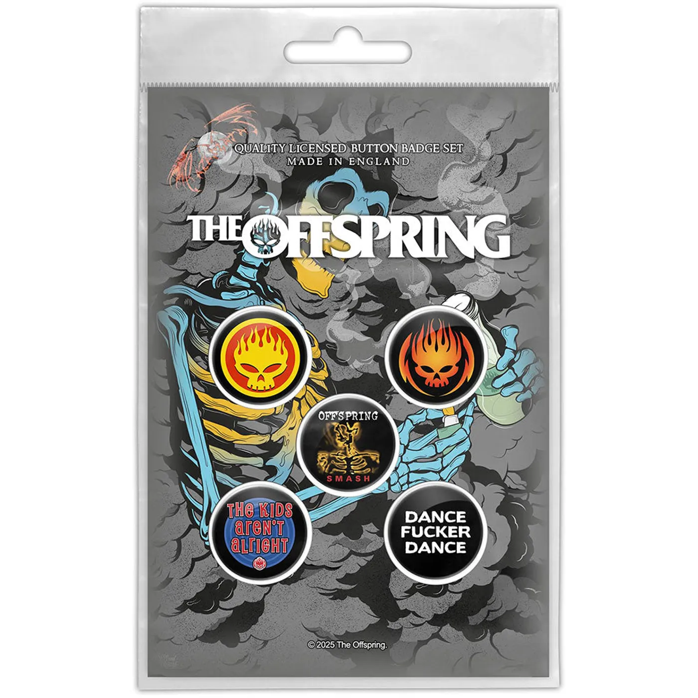 The Offspring Plastic Pin Badge - Red Light