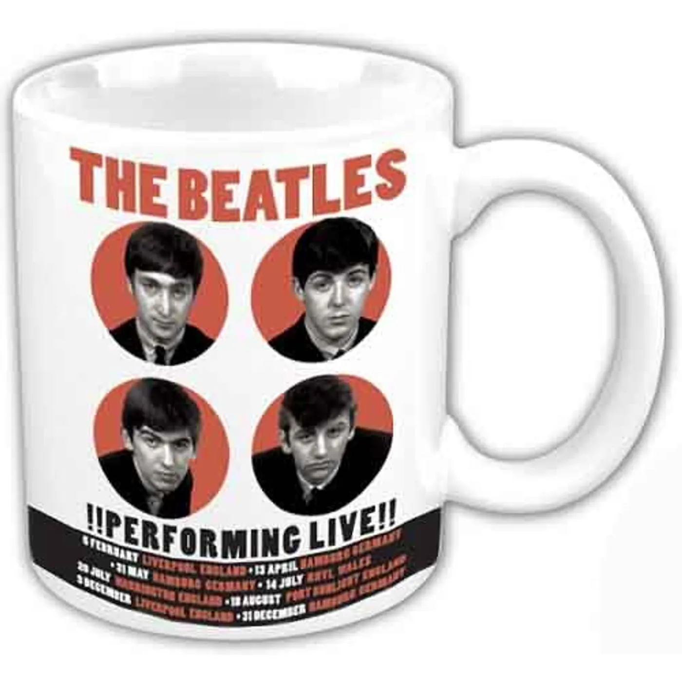 The Beatles Matte Mugs - Logo