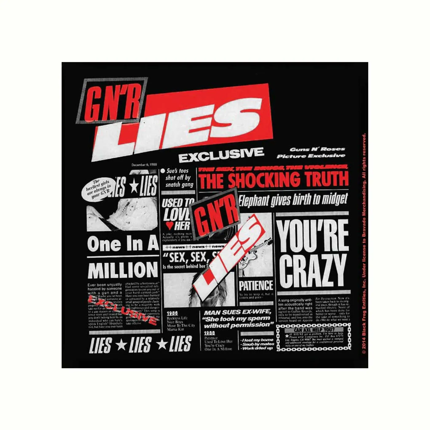 Guns N' Roses Cork Coaster - Logo JD Print