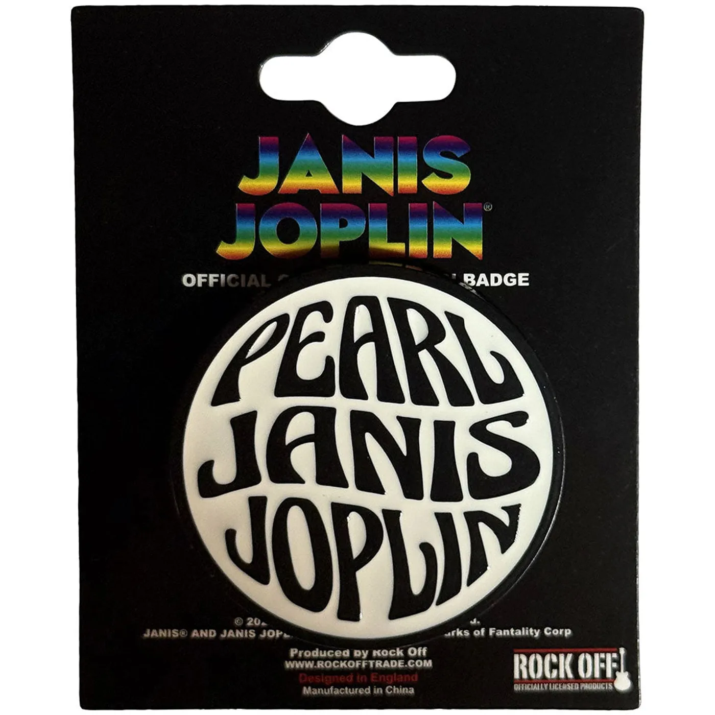Janis Joplin Pin Badge - Yesterday/The Night Before