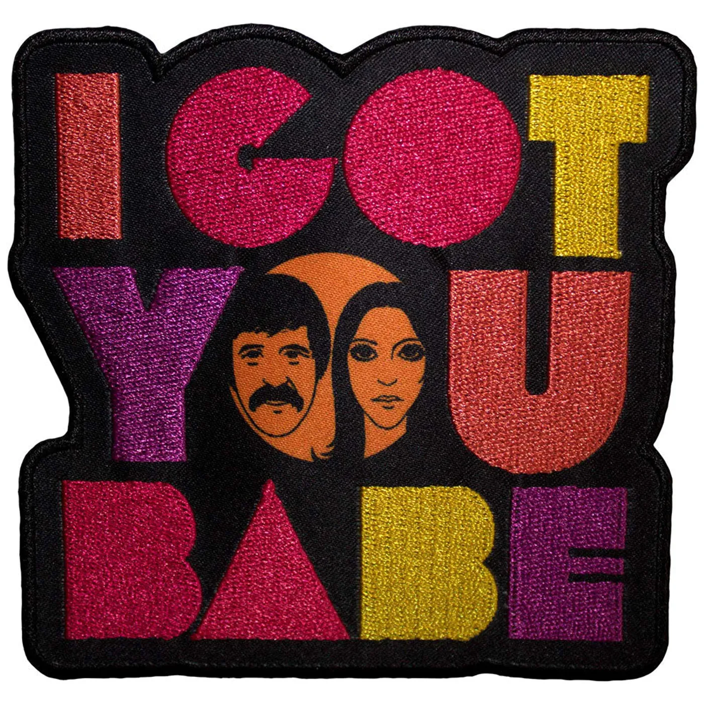 Sonny & Cher Patches-Iron On - Classic Logo Bordered