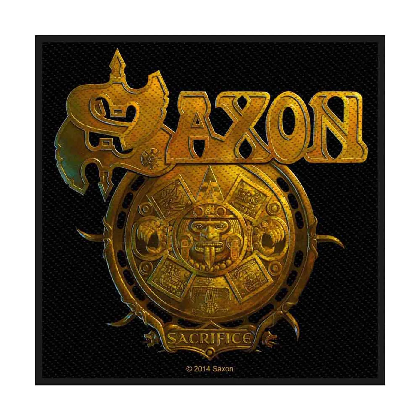 Saxon Patches-Woven Sew On - Cross Logo