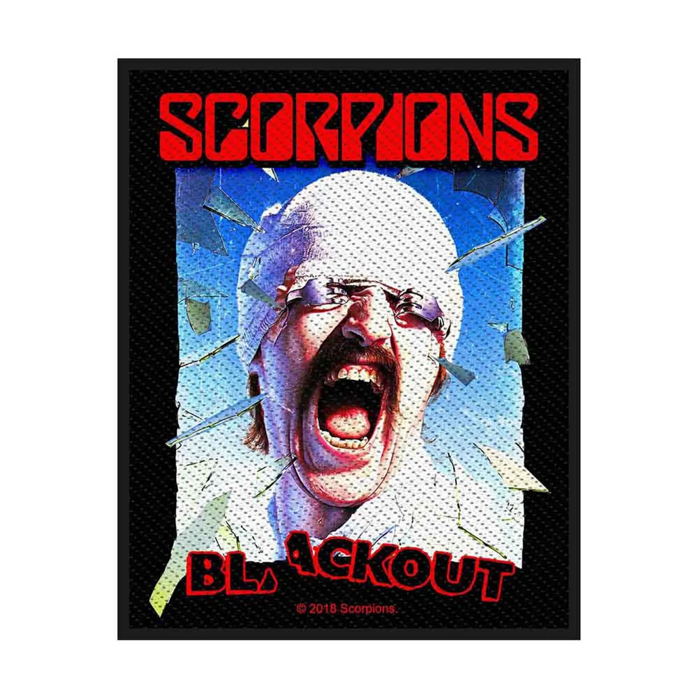 Scorpions Patches-Woven Sew On - Lurex Logo